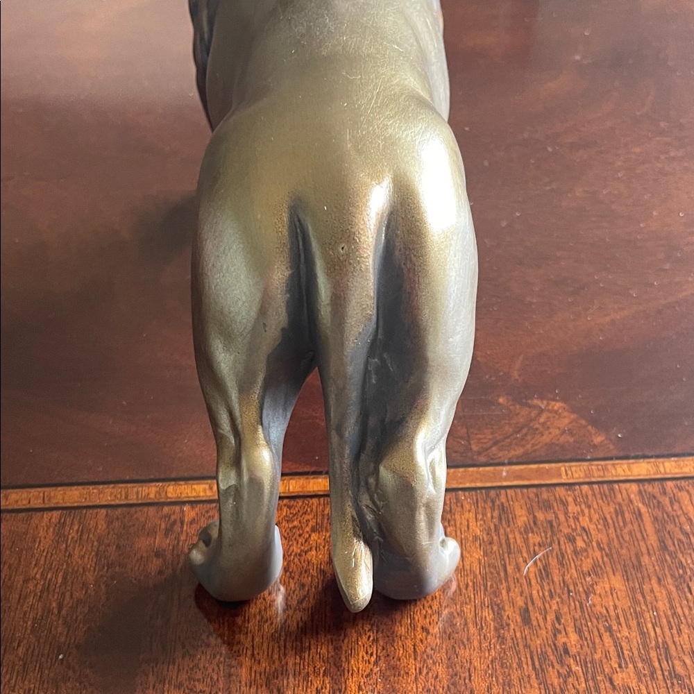 T. Rose Brass-Look Dachshund Figurine - - Picture 5 of 8